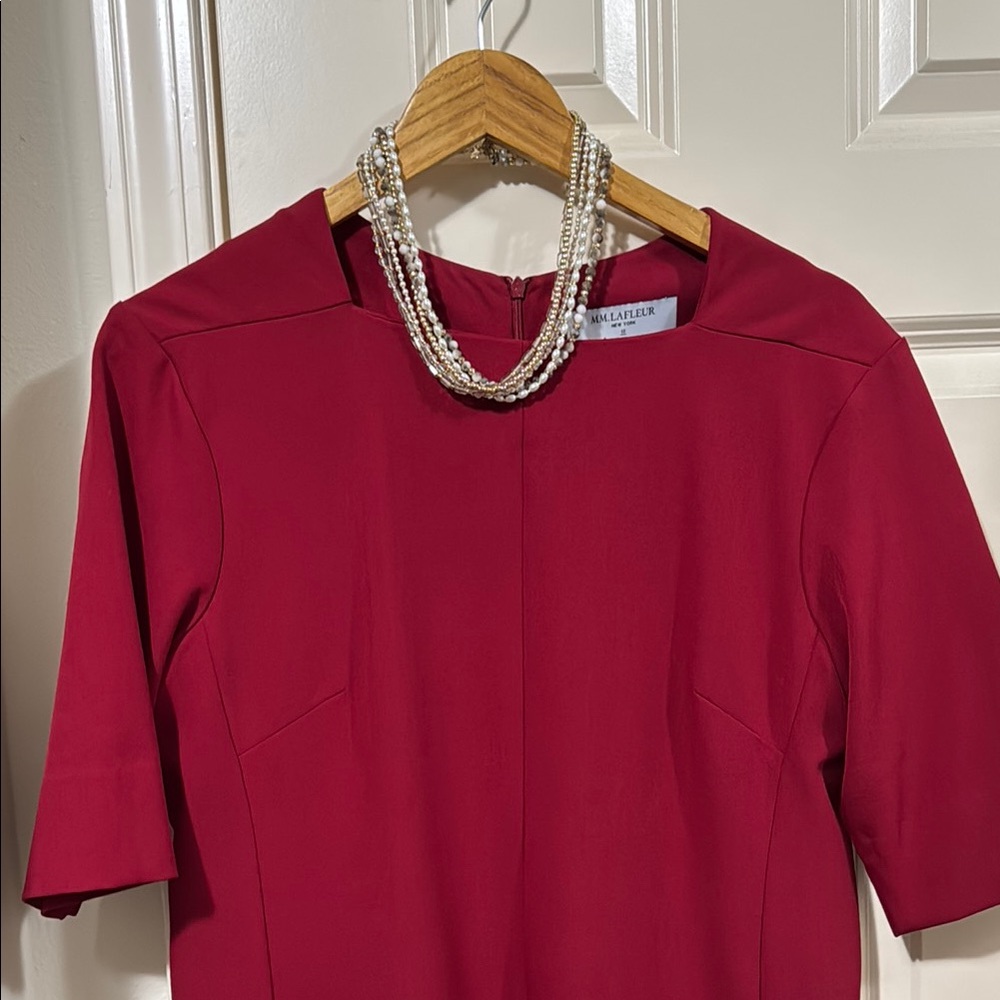 MM Lafleur Red Midi Dress